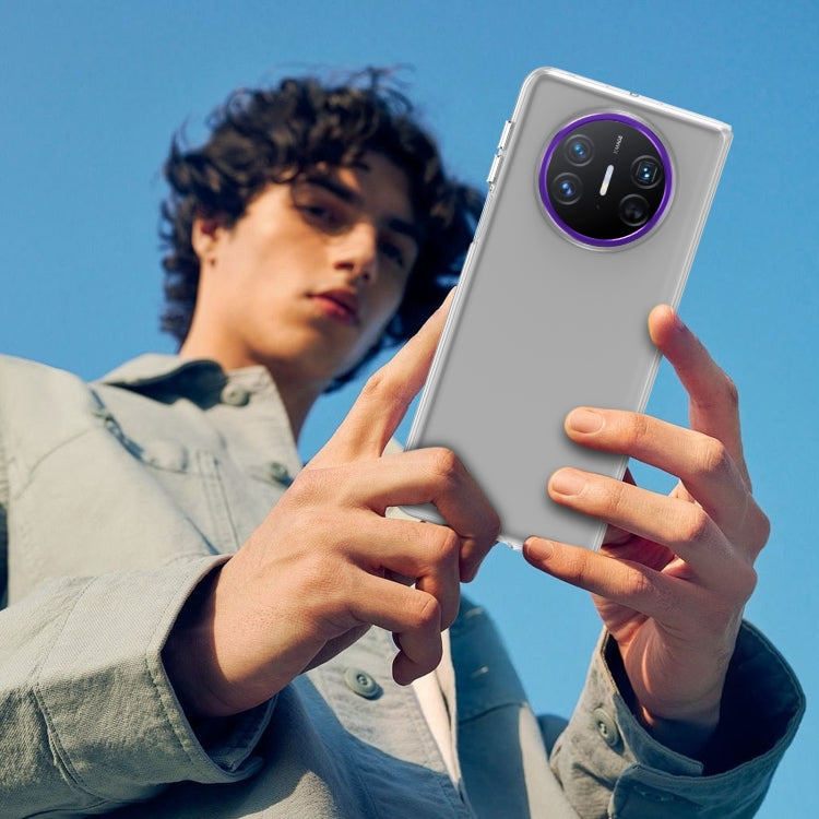 For Huawei Mate X3 lce Folding Series Integrated Clear PC Phone Case(Purple) - Huawei Cases by PMC TechLife | Online Shopping South Africa | PMC TechLife | Buy Now Pay Later Mobicred