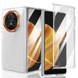 For Honor Magic V3 lce Folding Series Integrated Clear PC Phone Case(Orange) - Honor Cases by PMC TechLife | Online Shopping South Africa | PMC TechLife | Buy Now Pay Later Mobicred