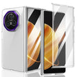 For Honor Magic V3 lce Folding Series Integrated Clear PC Phone Case(Purple) - Honor Cases by PMC TechLife | Online Shopping South Africa | PMC TechLife | Buy Now Pay Later Mobicred