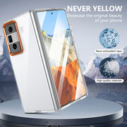 For Honor Magic Vs3 lce Folding Series Integrated Clear PC Phone Case(Orange)