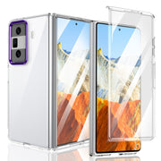 For Honor Magic Vs3 lce Folding Series Integrated Clear PC Phone Case(Purple)