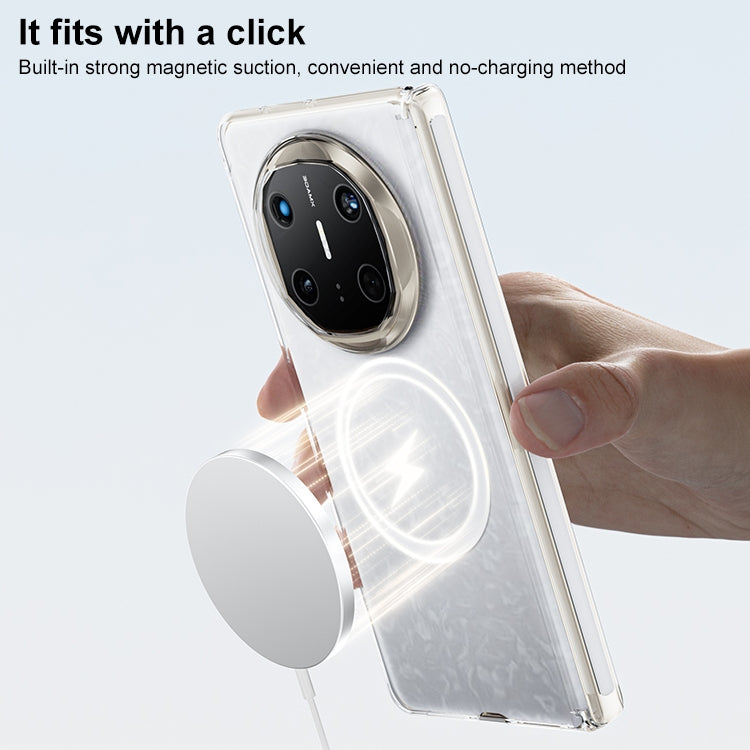 For Huawei Mate X5 / X3 Clear MagSafe PC Full Coverage Phone Case(White)