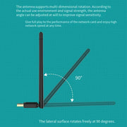 EDUP EP-AX300GS 300Mbps WiFi 6 Nano Wireless Dongle Single Band USB WiFi Adapter(Black)
