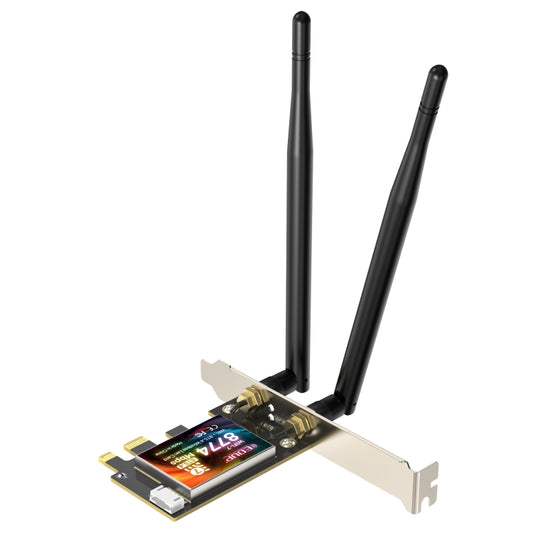 EDUP EP-BE9715 8774Mbps WiFi 7 Bluetooth 5.4 Tri-Band PCI-E WiFi Adapter Wireless Network Card(Black) - free shipping - PMC Jewellery - Order now!