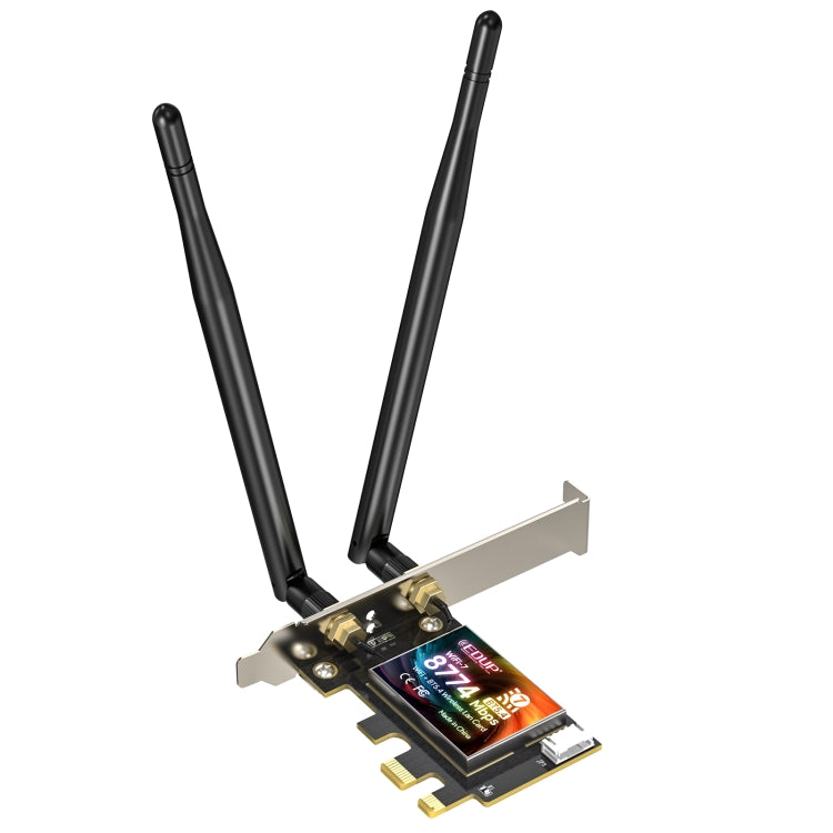 EDUP EP-BE9715 8774Mbps WiFi 7 Bluetooth 5.4 Tri-Band PCI-E WiFi Adapter Wireless Network Card(Black) - free shipping - PMC Jewellery - Order now!