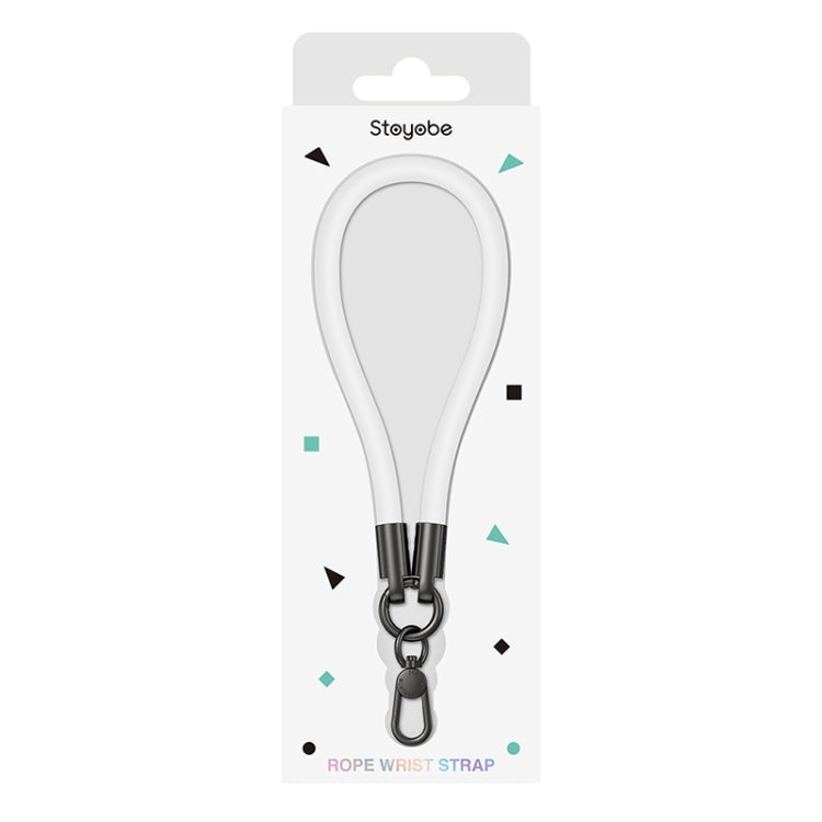 DUX DUICS Stoyobe PL-II Universal Silicone Phone Wrist Strap Anti-lost Lanyard(Luminous White)