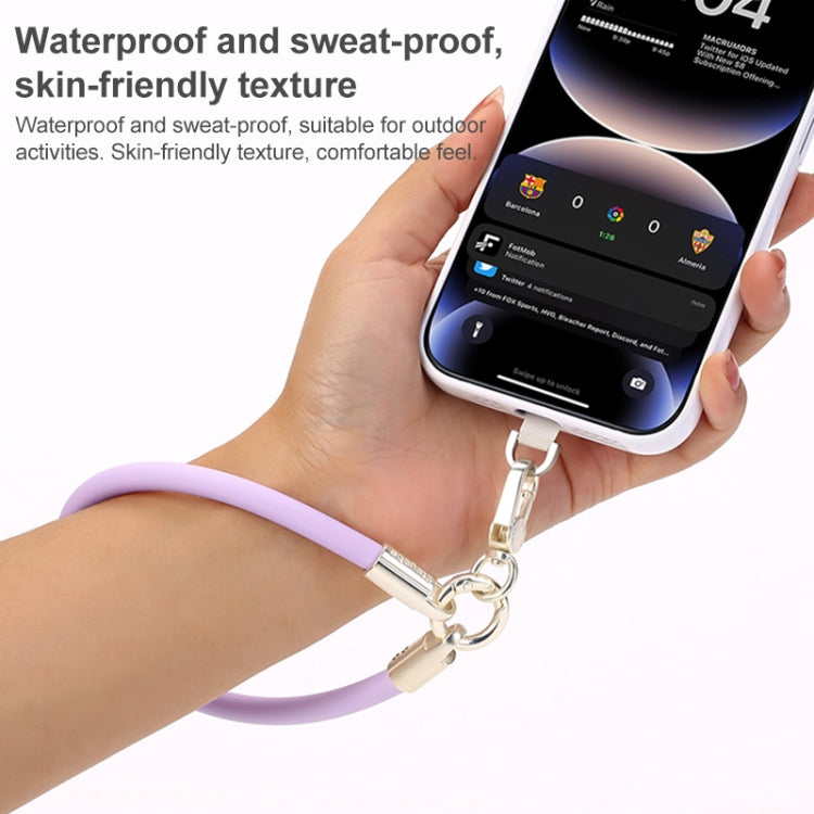 DUX DUICS Stoyobe PL-II Universal Silicone Phone Wrist Strap Anti-lost Lanyard(Pink)