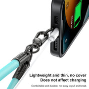 DUX DUICS Stoyobe PL-II Universal Silicone Phone Wrist Strap Anti-lost Lanyard(Black)