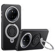 For Huawei Mate 70 Carbon Fiber MagSafe Phone Case with 360 Degree Rotating Holder(Black Silver) - Huawei Cases by PMC TechLife | Online Shopping South Africa | PMC TechLife | Buy Now Pay Later Mobicred