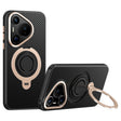 For Huawei Pura 70 Carbon Fiber MagSafe Phone Case with 360 Degree Rotating Holder(Black Gold) - Huawei Cases by PMC Jewellery | Online Shopping South Africa | PMC Jewellery | Buy Now Pay Later Mobicred