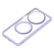 For Huawei Mate 70 Frosted 360 Degree Rotating Holder Phone Case(Purple)