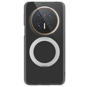 For Huawei Mate 70 Pro / 70 Pro+ Frosted 360 Degree Rotating Holder Phone Case(Transparent)