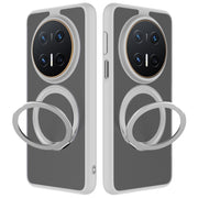 For Huawei Mate 70 Pro / 70 Pro+ Frosted 360 Degree Rotating Holder Phone Case(Grey)