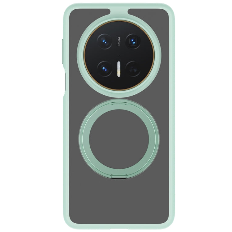 For Huawei Mate 70 Pro / 70 Pro+ Frosted 360 Degree Rotating Holder Phone Case(Green) - Huawei Cases by PMC TechLife | Online Shopping South Africa | PMC TechLife | Buy Now Pay Later Mobicred