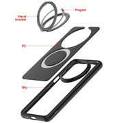 For Huawei Mate 70 Pro / 70 Pro+ Frosted 360 Degree Rotating Holder Phone Case(Green)