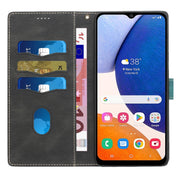 For Samsung Galaxy S25+ 5G Grid Stitching Leather Phone Case with Lanyard(Black)
