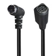 Mini DIN 7 Pin Core Audio / Video Cable, Length:3m(Male to Female Elbow) - Cables by PMC TechLife | Online Shopping South Africa | PMC TechLife | Buy Now Pay Later Mobicred