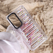 For Samsung Galaxy S25+ 5G Capsule Glitter TPU Hybrid PC Airbag Phone Case(Blue)