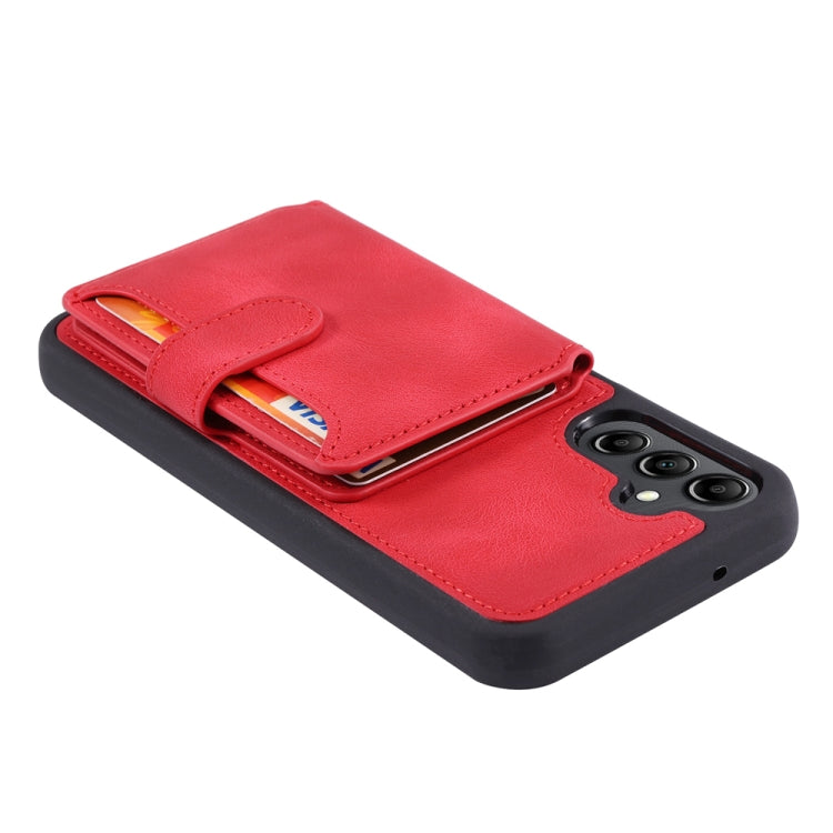 For Samsung Galaxy S25+ 5G Skin Feel Dream RFID Anti-theft PU Card Bag Phone Case(Red) - Galaxy S25+ 5G Cases by PMC TechLife | Online Shopping South Africa | PMC TechLife | Buy Now Pay Later Mobicred