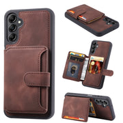 For Samsung Galaxy S25+ 5G Skin Feel Dream RFID Anti-theft PU Card Bag Phone Case(Coffee)