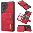 For Samsung Galaxy S25 Ultra 5G Skin Feel Dream RFID Anti-theft PU Card Bag Phone Case(Red) - Galaxy S25 Ultra 5G Cases by PMC TechLife | Online Shopping South Africa | PMC TechLife | Buy Now Pay Later Mobicred