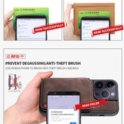 For Samsung Galaxy S25 Ultra 5G Skin Feel Dream RFID Anti-theft PU Card Bag Phone Case(Coffee)