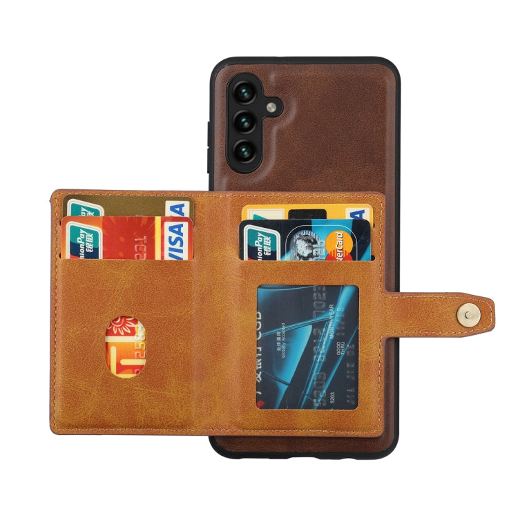 For Samsung Galaxy S25+ 5G Calfskin Card Slot TPU Hybrid PU Phone Case(Red) - Galaxy S25+ 5G Cases by PMC Jewellery | Online Shopping South Africa | PMC Jewellery | Buy Now Pay Later Mobicred