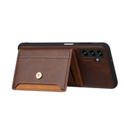 For Samsung Galaxy S25+ 5G Calfskin Card Slot TPU Hybrid PU Phone Case(Green)