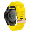 For Garmin 20mm Spotted Rose Gold Buckle Silicone Quick Release Watch Band(Yellow) - free shipping - PMC TechLife - Order now!