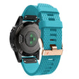 For Garmin 20mm Spotted Rose Gold Buckle Silicone Quick Release Watch Band(Sky Blue) - free shipping - PMC TechLife - Order now!