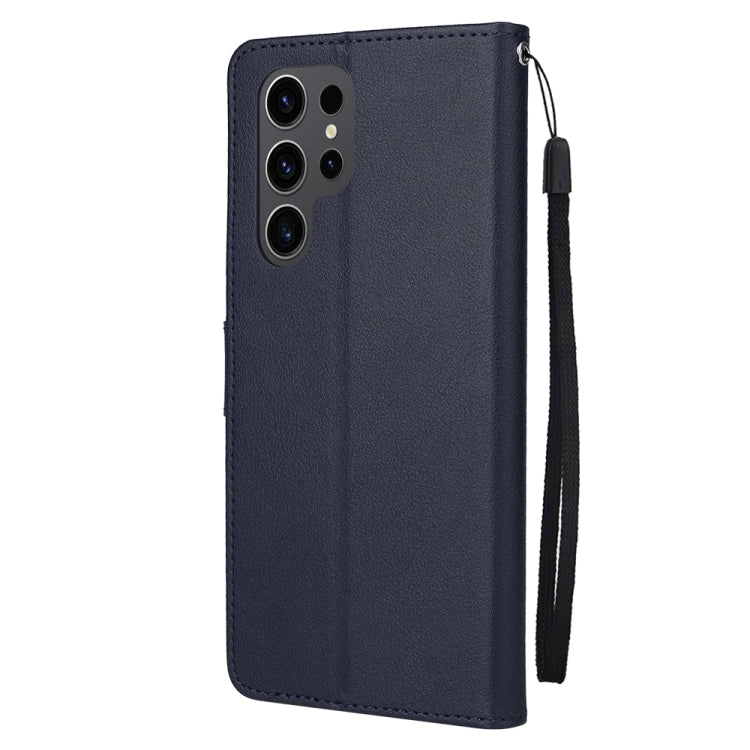 For Samsung Galaxy S25 Ultra 5G 3-Card Slots Multifunctional Leather Phone Case(Blue) - Galaxy S25 Ultra 5G Cases by PMC Jewellery | Online Shopping South Africa | PMC Jewellery | Buy Now Pay Later Mobicred