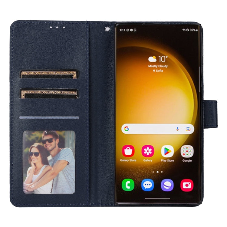 For Samsung Galaxy S25 Ultra 5G 3-Card Slots Multifunctional Leather Phone Case(Blue) - Galaxy S25 Ultra 5G Cases by PMC Jewellery | Online Shopping South Africa | PMC Jewellery | Buy Now Pay Later Mobicred