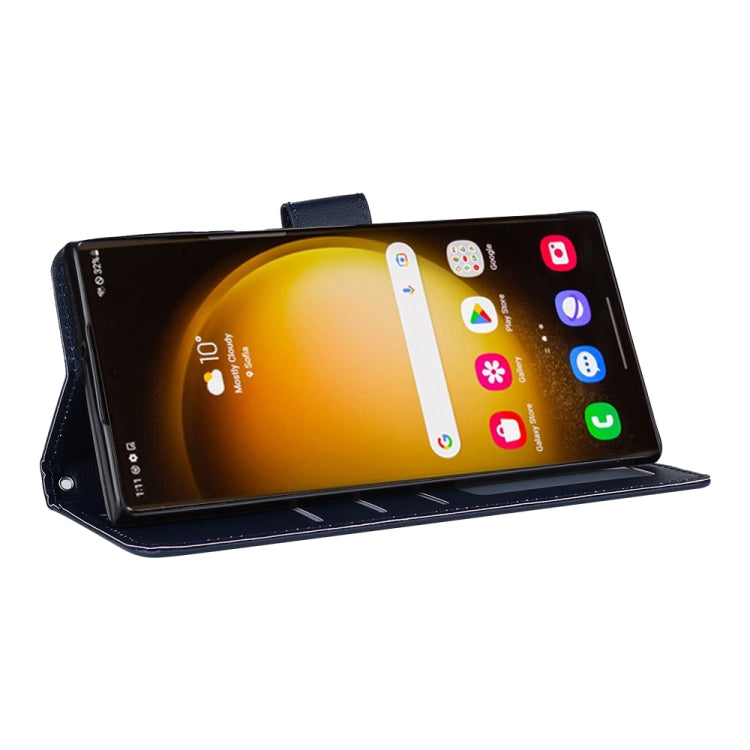 For Samsung Galaxy S25 Ultra 5G 3-Card Slots Multifunctional Leather Phone Case(Blue) - Galaxy S25 Ultra 5G Cases by PMC Jewellery | Online Shopping South Africa | PMC Jewellery | Buy Now Pay Later Mobicred