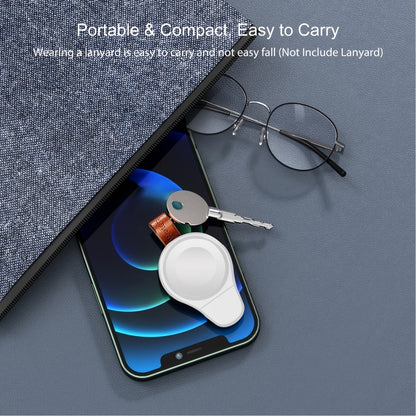 For Apple Watch Series A01 Portable Wireless Charger(White) - Charger / Holder by PMC Jewellery | Online Shopping South Africa | PMC Jewellery | Buy Now Pay Later Mobicred
