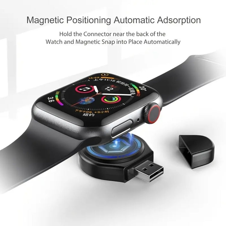For Apple Watch Series A01 Portable Wireless Charger(Black) - Charger / Holder by PMC TechLife | Online Shopping South Africa | PMC TechLife | Buy Now Pay Later Mobicred
