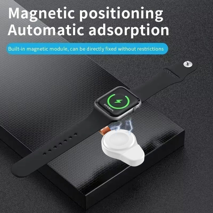 For Apple Watch Series A01 Portable Wireless Charger(Black) - Charger / Holder by PMC Jewellery | Online Shopping South Africa | PMC Jewellery | Buy Now Pay Later Mobicred