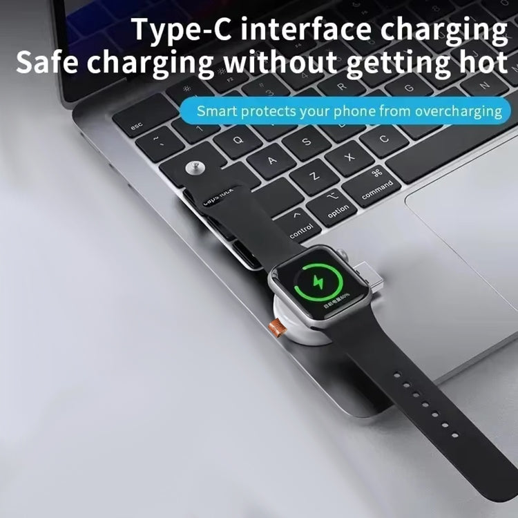 For Apple Watch Series A01 Portable Wireless Charger(White) - Charger / Holder by PMC Jewellery | Online Shopping South Africa | PMC Jewellery | Buy Now Pay Later Mobicred