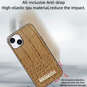 For iPhone 16 Pro Max VIETAO Alligator Texture PU Phone Case(Black)