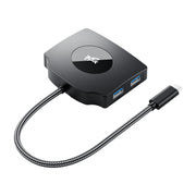 YCE-Z70A Type-C to PD 3.0, USB 3.0x2 + SD/TF, 3.5mm and HD1.4 Docking Station Video Capture Card(Black)