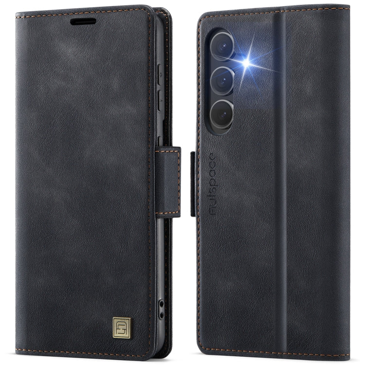 For Samsung Galaxy S25+ 5G AutSpace A11 Side Buckle MagSafe Magnetic RFID Phone Leather Case(Black) - free shipping - PMC Jewellery - Order now!