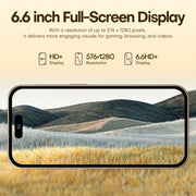 U218 / i16 Pro Max, 1GB+16GB, 6.6 inch Android 8.1 MTK6580A Quad Core, OTG, Network: 3G, Dual SIM, Plug:UK Plug(White)