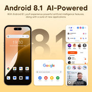 U218 / i16 Pro Max, 1GB+16GB, 6.6 inch Android 8.1 MTK6580A Quad Core, OTG, Network: 3G, Dual SIM, Plug:EU Plug(Grey)