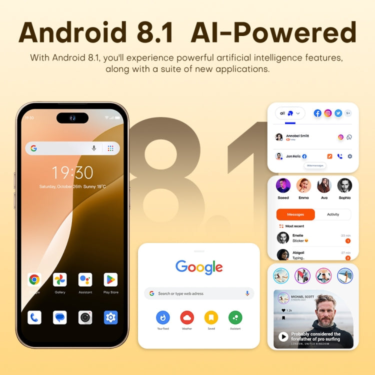 U218 / i16 Pro Max, 1GB+16GB, 6.6 inch Android 8.1 MTK6580A Quad Core, OTG, Network: 3G, Dual SIM, Plug:EU Plug(White) - free shipping - PMc TechLife - Order now!
