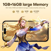U218 / i16 Pro Max, 1GB+16GB, 6.6 inch Android 8.1 MTK6580A Quad Core, OTG, Network: 3G, Dual SIM, Plug:US Plug(Grey)