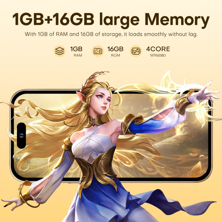U218 / i16 Pro Max, 1GB+16GB, 6.6 inch Android 8.1 MTK6580A Quad Core, OTG, Network: 3G, Dual SIM, Plug:AU Plug(Purple)