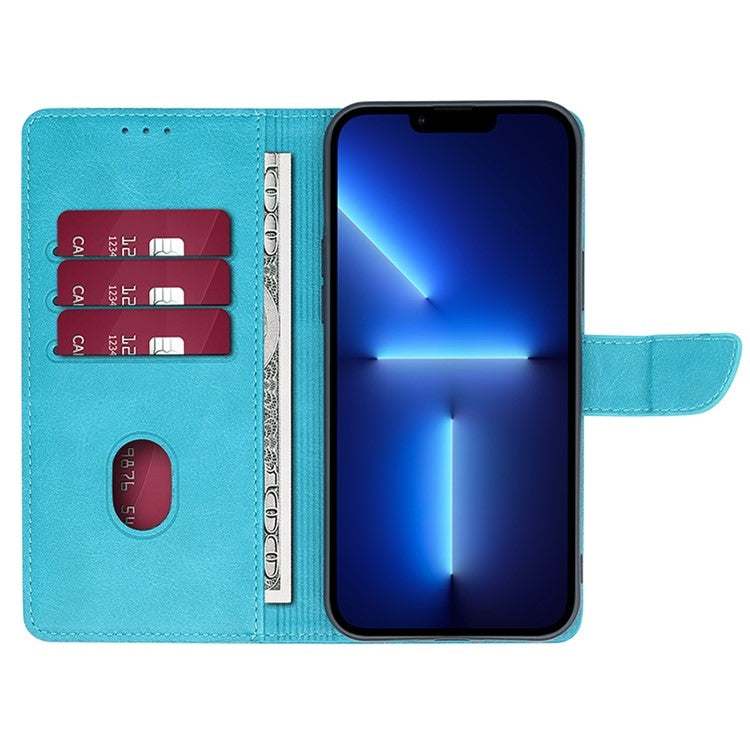For Samsung Galaxy S25+ 5G Calf Texture Buckle Flip Leather Phone Case(Light Blue)