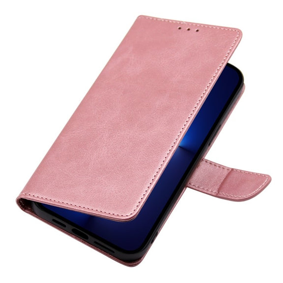 For Samsung Galaxy S25 Ultra 5G Calf Texture Buckle Flip Leather Phone Case(Rose Gold)
