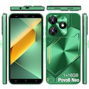 Povo6 Neo / DP29, 1GB+16GB, Face Identification, 5.0 inch Android 8.1 MTK6580M Quad Core, Network: 3G, Dual SIM, Plug:EU Plug(Green)