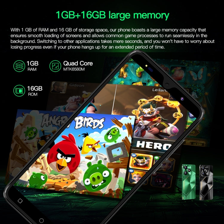 Povo6 Neo / DP29, 1GB+16GB, Face Identification, 5.0 inch Android 8.1 MTK6580M Quad Core, Network: 3G, Dual SIM, Plug:US Plug(Black)