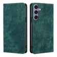 For Samsung Galaxy S25+ 5G RFID Anti-theft Brush Magnetic Leather Phone Case(Green) - Galaxy S25+ 5G Cases by PMC TechLife | Online Shopping South Africa | PMC TechLife | Buy Now Pay Later Mobicred
